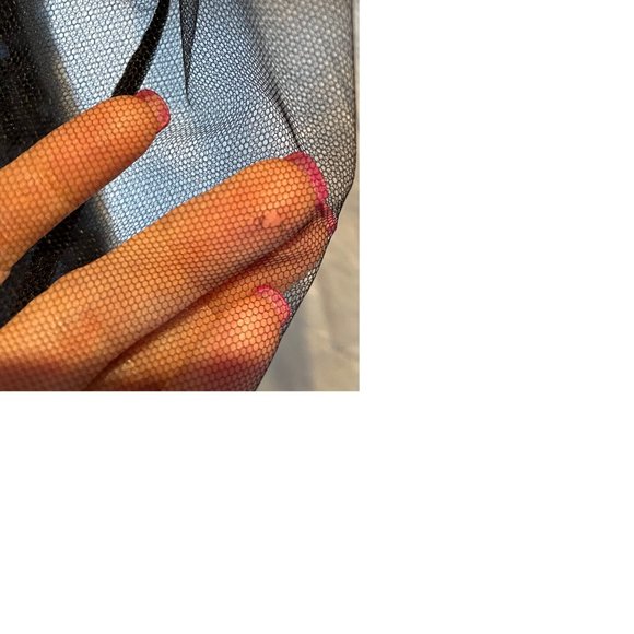 ANNE FONTAINE BLACK SEQUIN MESH PAMILA DRESS WITH EXPOSED BACK ZIPPER LINED, 38 - Picture 8 of 8